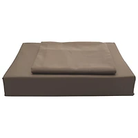 Maholi Solid Collection 250 Thread Count Egyptian Cotton Duvet Cover Set - Queen