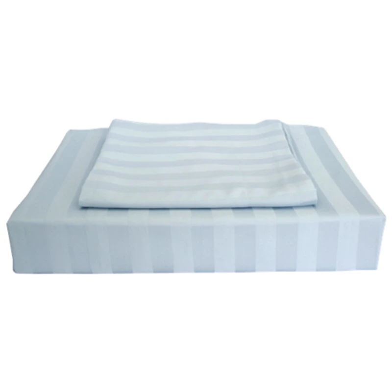 Maholi Damask Stripe Collection 310 Thread Count Rayon Duvet Cover Set - Single