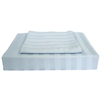 Maholi Damask Stripe Collection 310 Thread Count Rayon Duvet Cover Set - Single