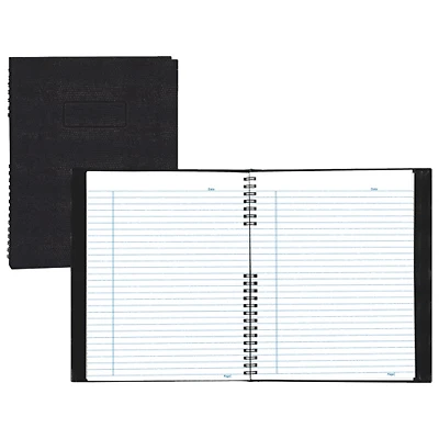 Blueline NotePro 8.5" x 11" Lizard-Look Composition Book - 300 Sheets - Black