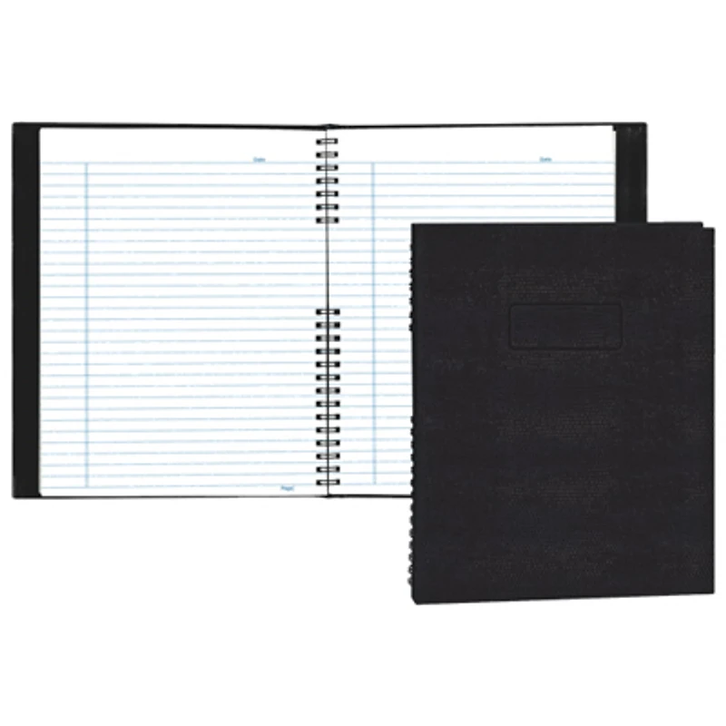 Blueline NotePro 8.5" x 11" Lizard-Look Composition Book - 200 Pages - Black