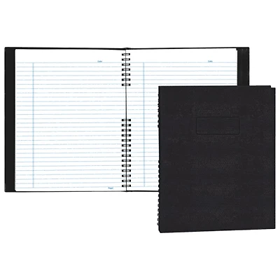 Blueline NotePro 8.5" x 11" Lizard-Look Composition Book - 200 Pages - Black