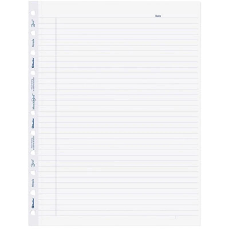 Blueline 25-Pack 8.5" x 11" MiracleBind Refill Paper