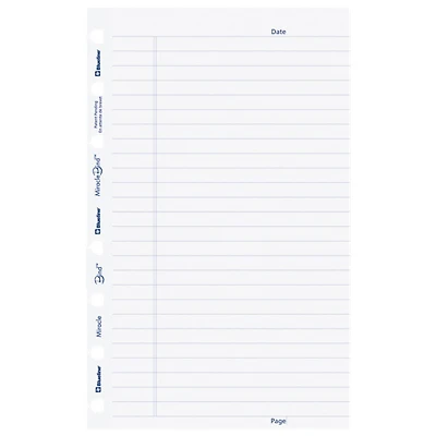 Blueline 25-Pack 9.25" x 7.25" MiracleBind Refill Paper