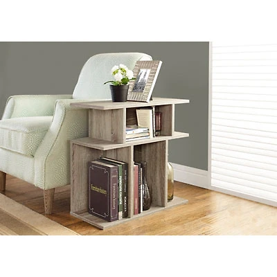 Contemporary Rectangular End Table - Dark Taupe