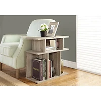 Contemporary Rectangular End Table - Dark Taupe