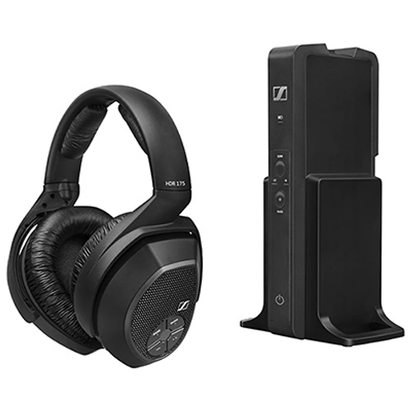 Sennheiser RS 175 Over-Ear Sound Isolating Wireless Headphones - Black