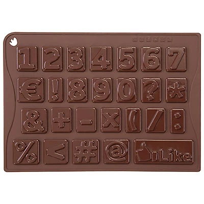 Pavoni Numbers Silicone Chocolate Mould