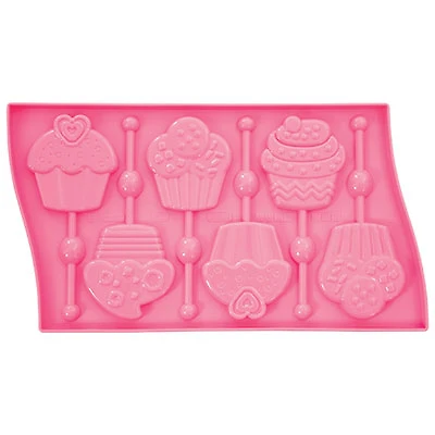 Pavoni Cupcakes Silicone Lolllipop Mould