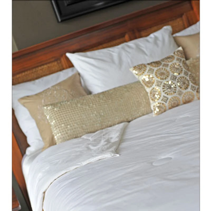 LuxeportZEN 200 Thread Count Allergy Free Light Silk Duvet - Queen - White