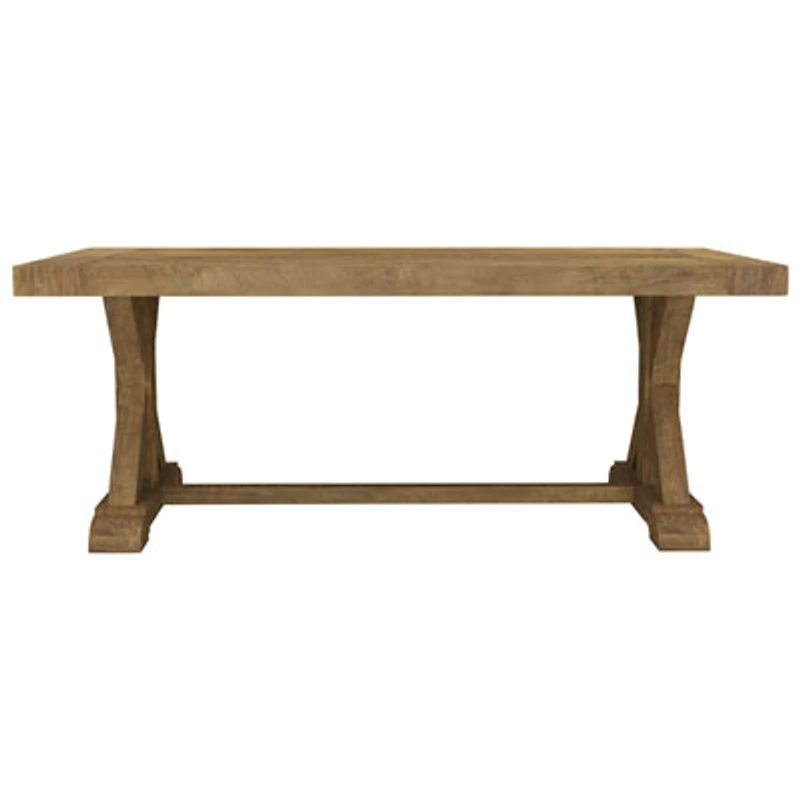 Knightsbridge Transitional 8-Seating Rectangular Sardegna Dining Table - Natural Wood