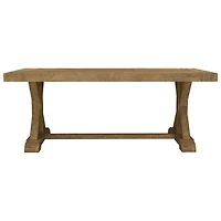 Knightsbridge Transitional 8-Seating Rectangular Sardegna Dining Table - Natural Wood