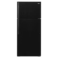 Whirlpool 28" 14.3 Cu. Ft. Top Freezer Refrigerator (WRT314TFDB) - Black