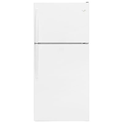Whirlpool 30" 18.2 Cu. Ft. Top Freezer Refrigerator (WRT318FZDW) - White