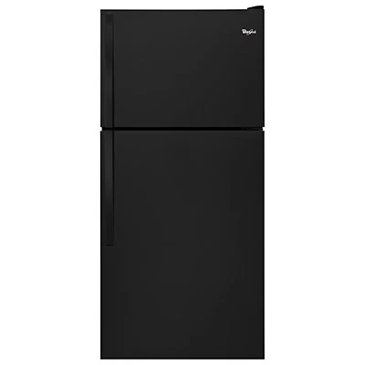 Whirlpool 30" 18.2 Cu. Ft. Top Freezer Refrigerator (WRT148FZDB) - Black