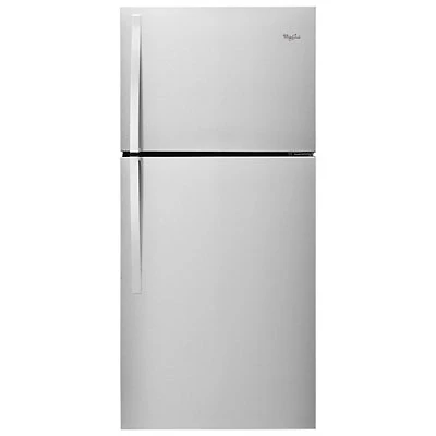 Whirlpool 30" 19.2 Cu. Ft. Top Freezer Refrigerator with LED Lighting - Stainless Steel