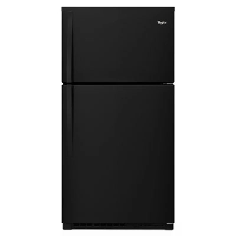 Whirlpool 33" 21.3 Cu. Ft. Top Freezer Refrigerator with LED Lighting (WRT541SZDB) - Black
