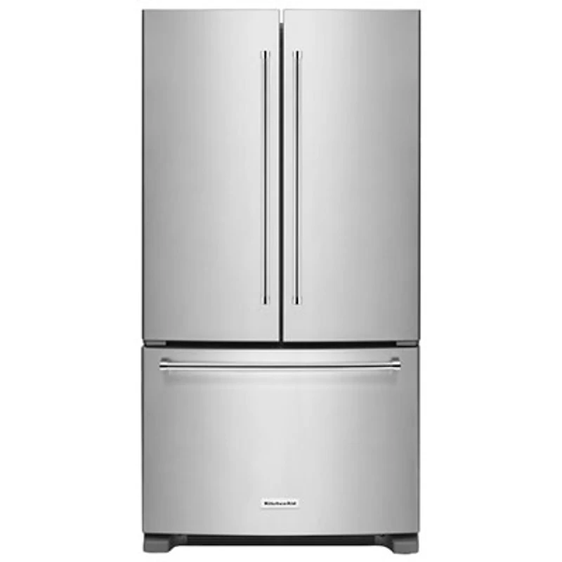 KitchenAid 36" 25.2 Cu. Ft. French Door Refrigerator (KRFF305ESS) - Stainless Steel