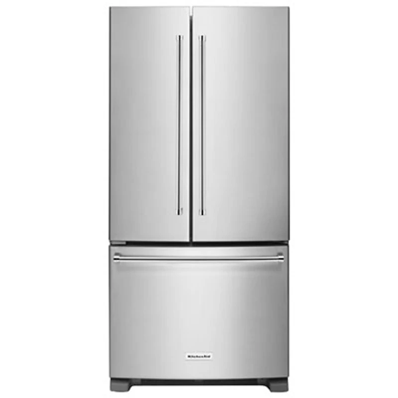 KitchenAid 33" 22.1 Cu. Ft. French Door Refrigerator with Internal Water Dispenser - Stainless Steel