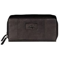 Mancini Casablanca Leather Clutch Wallet - Black (8700167-bk)