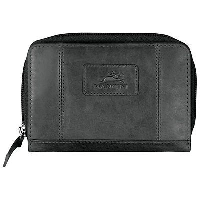 Mancini Casablanca Leather Small Clutch Wallet