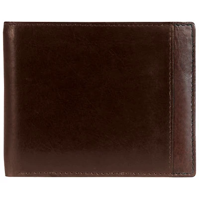 Mancini Casablanca Leather Billfold with Removable Passcase - Brown (8700851-bn)