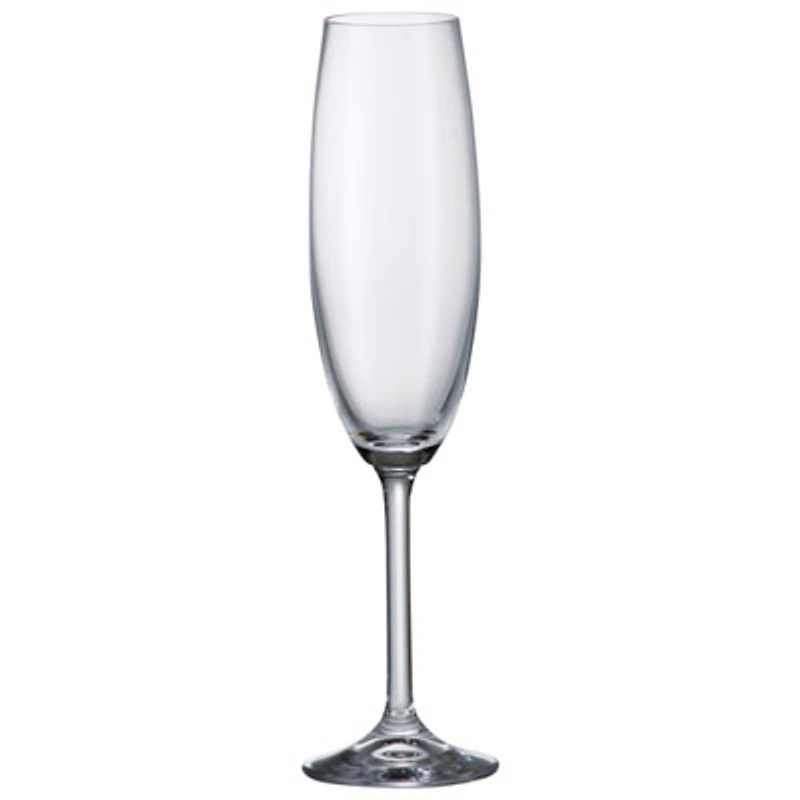 Crystalite Bohemia 220ml Flute Glass - Set of 6