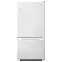 Amana 33" 22 Cu. Ft. Bottom Freezer Refrigerator - White