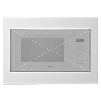 Whirlpool 27" Countertop Microwave Trim Kit - White
