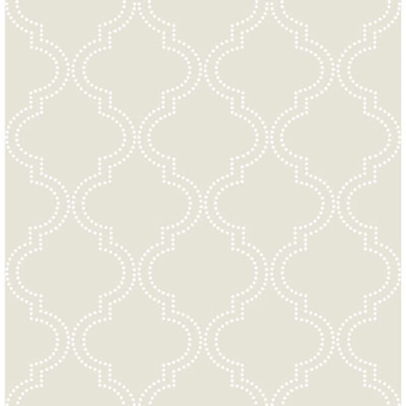 NuWallpaper Quartrefoil Peel and Stick Wallpaper - Taupe
