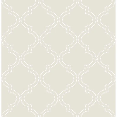 NuWallpaper Quartrefoil Peel and Stick Wallpaper - Taupe