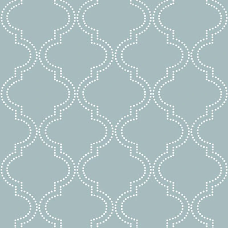 NuWallpaper Quatrefoil Peel and Stick Wallpaper - Blue (NU1826)