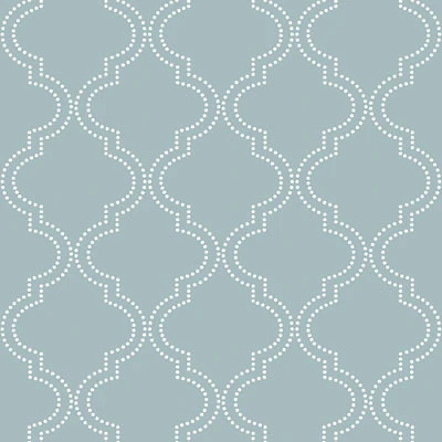 NuWallpaper Quatrefoil Peel and Stick Wallpaper - Blue (NU1826)