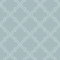 NuWallpaper Quatrefoil Peel and Stick Wallpaper - Blue (NU1826)
