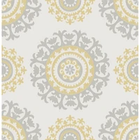 NuWallpaper Suzani Peel and Stick Wallpapear - Multi-colour