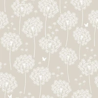 NuWallpaper Dandelion Peel and Stick Wallpapear - Neutral