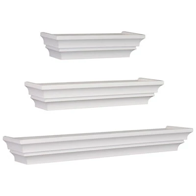 Madison 3-Piece Wall Shelf - White