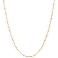 22" 14K Gold Fill Oval Cobra Chain