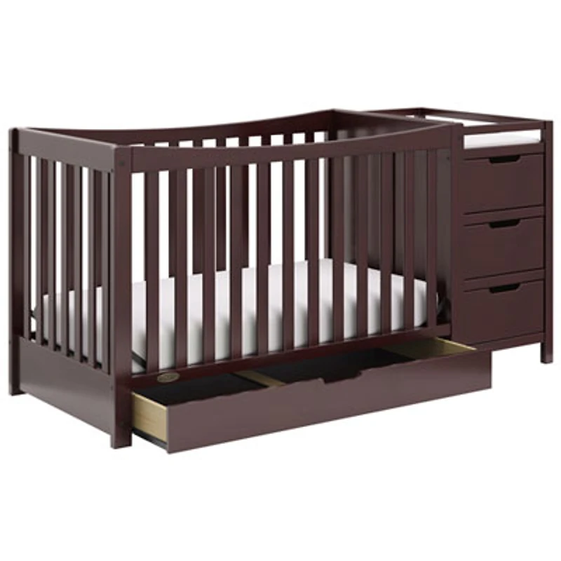 Graco Remi 4-in-1 Convertible Crib & Changer - Espresso