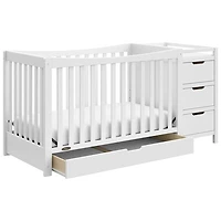 Graco Remi 4-in-1 Convertible Crib & Changer - White