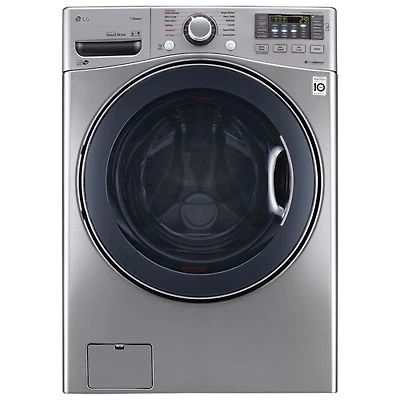 LG 5.2 Cu. Ft. High Efficiency TurboWash Front Load Steam Washer (WM3770HVA) - Silver