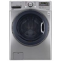 LG 5.2 Cu. Ft. High Efficiency TurboWash Front Load Steam Washer (WM3770HVA) - Silver