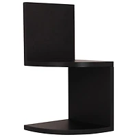 Nexxt Priva 4-Piece Corner Wall Shelf - Set Of 2 - Black