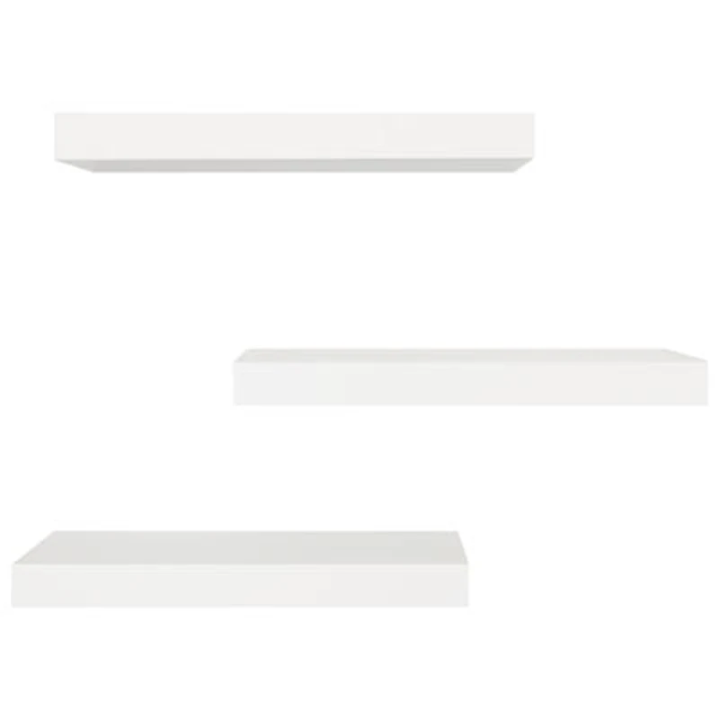 Maine 16" 3-Piece Wall Shelf - White