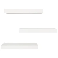 Maine 16" 3-Piece Wall Shelf - White