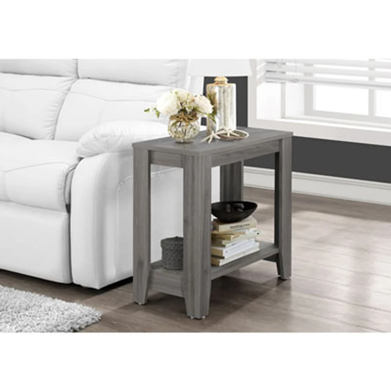 Contemporary Rectangular Accent Table - Grey