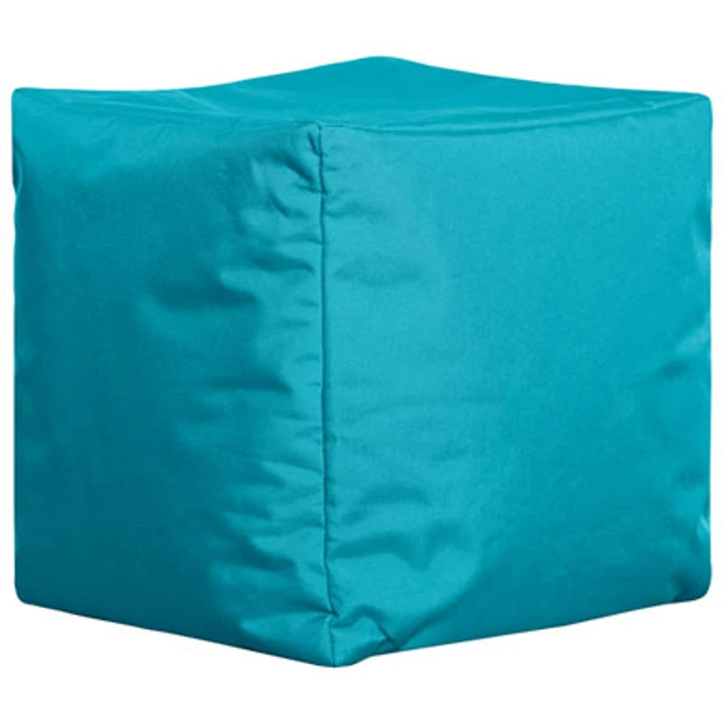 Sitting Point Cube Brava Contemporary Bean Bag Chair - Turquoise