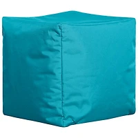 Sitting Point Cube Brava Contemporary Bean Bag Chair - Turquoise