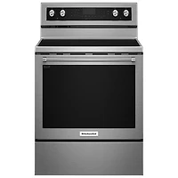 Open Box - KitchenAid 30" 6.4 Cu. Ft. 5-Element Electric Range (YKFEG500ESS) - SS - Perfect Condition