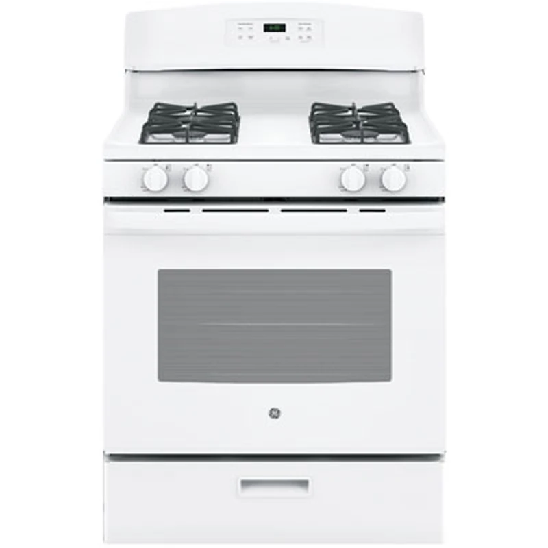 GE 30" 5.0 Cu. Ft. Freestanding Gas Range (JCGBS60DEKWW) - White